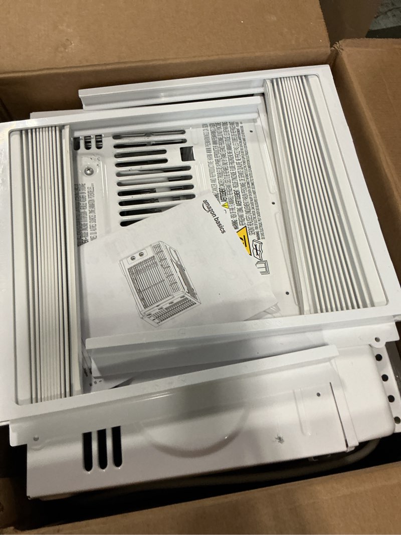 Condition photo showing Good Condition for amazon basics 5000-btu window air conditioner with quiet operation, up to 150 sqf, cool and fan functions, washable filter, adjustable window kit, intuitive mechanical controls, for small room, white white 5000 btu