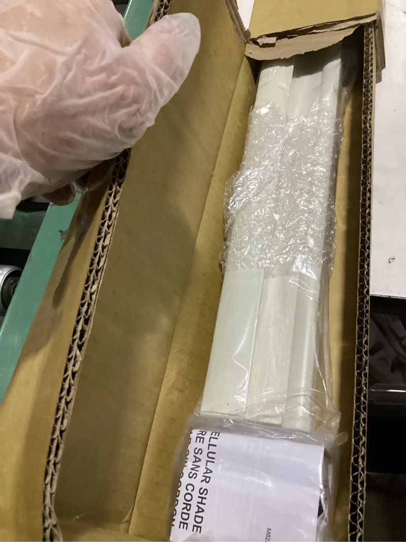 Condition photo showing New/Like New for dez furnishings cordless 1" light filtering cellular shade, 33"w x 64"h, cream cream 33"w x 64"h