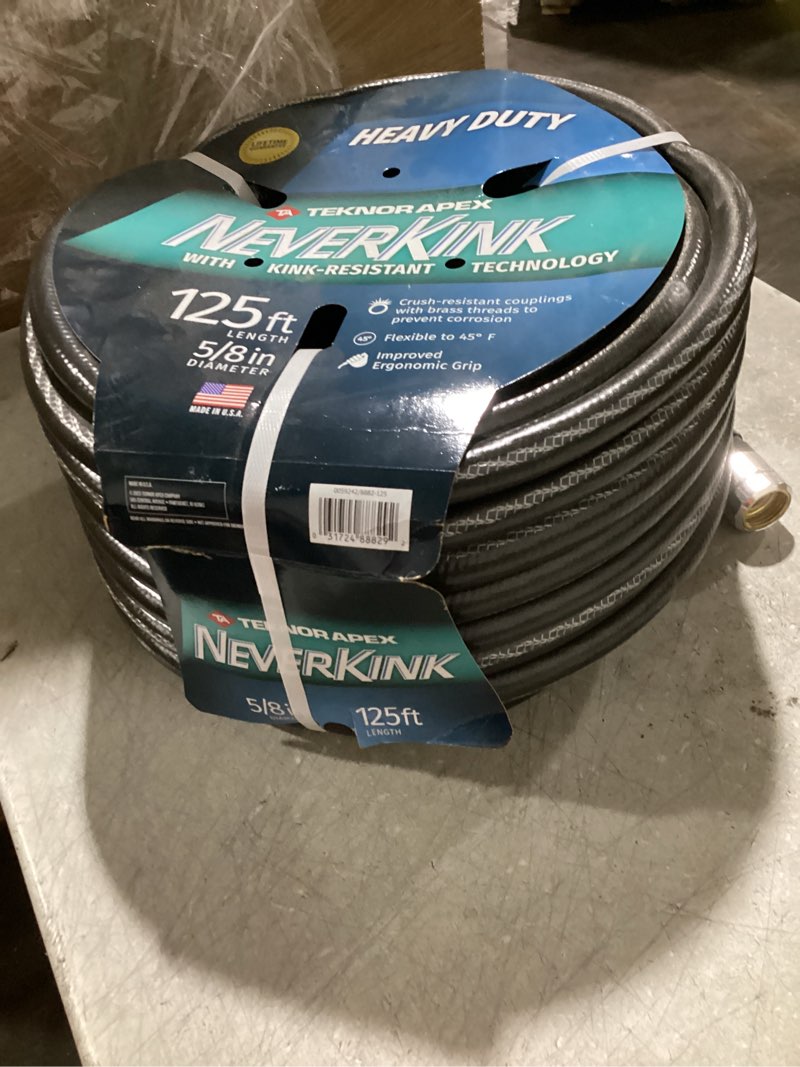 Condition photo showing Good Condition for neverkink teknor apex 5/8-in x 125-ft heavy-duty kink free vinyl green coiled hose