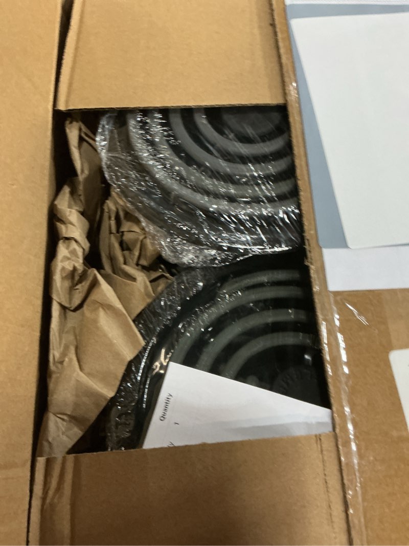 Condition photo showing New/Like New for mp22ya electric stove burner element replacement set & w10290350 w10290353 4 pack black drip pans - perfectly fit whirlpool electric range stove top whirlpool& drip pan burner element&drip pans black