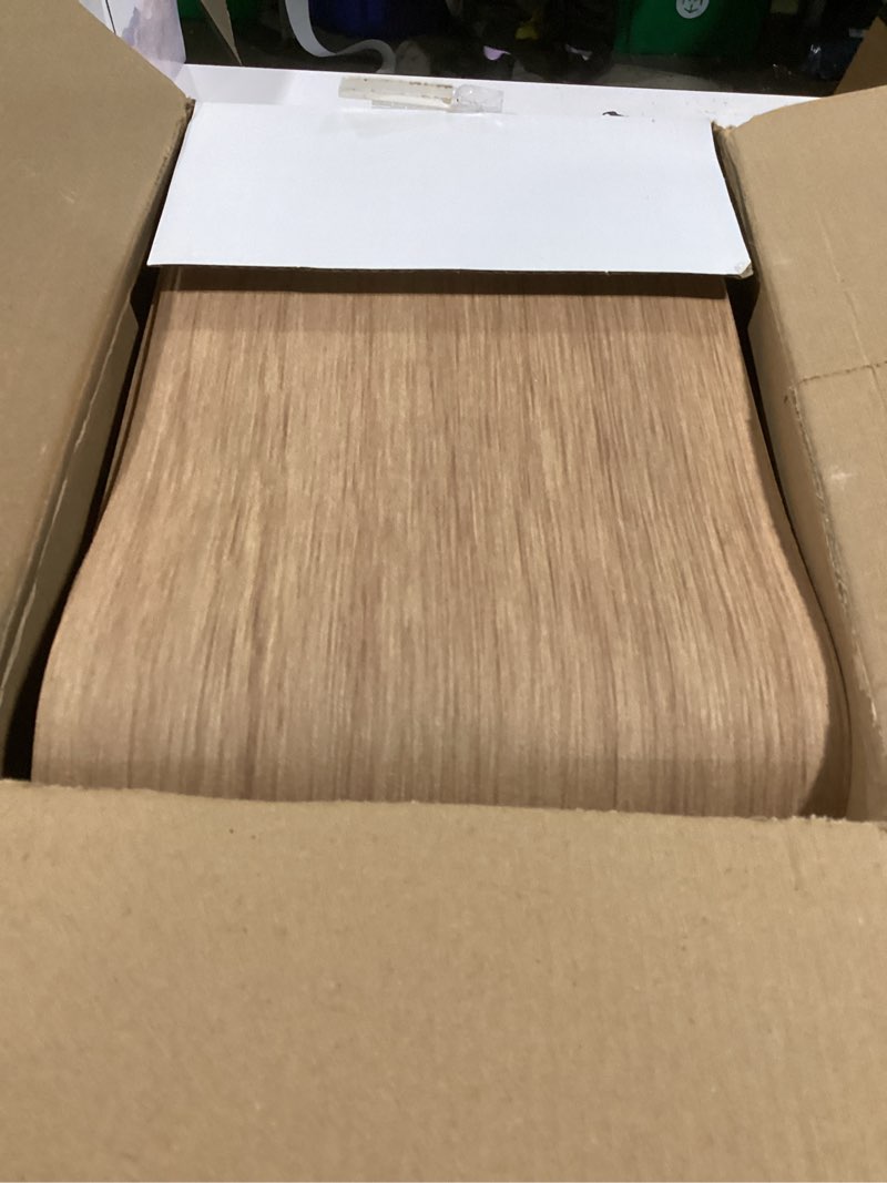 Condition photo showing Good Condition for GOYLSER Rubber Stair Treads Non Slip Set of 15, 30"x8" Stair Pads for Wooden Stairs, Waterproof Basement Rugs for Steps Indoor Stairs for Pet, Kids and Elderly, Brown Wooden 8" x 2'6" (Rectangular) Brown Wood