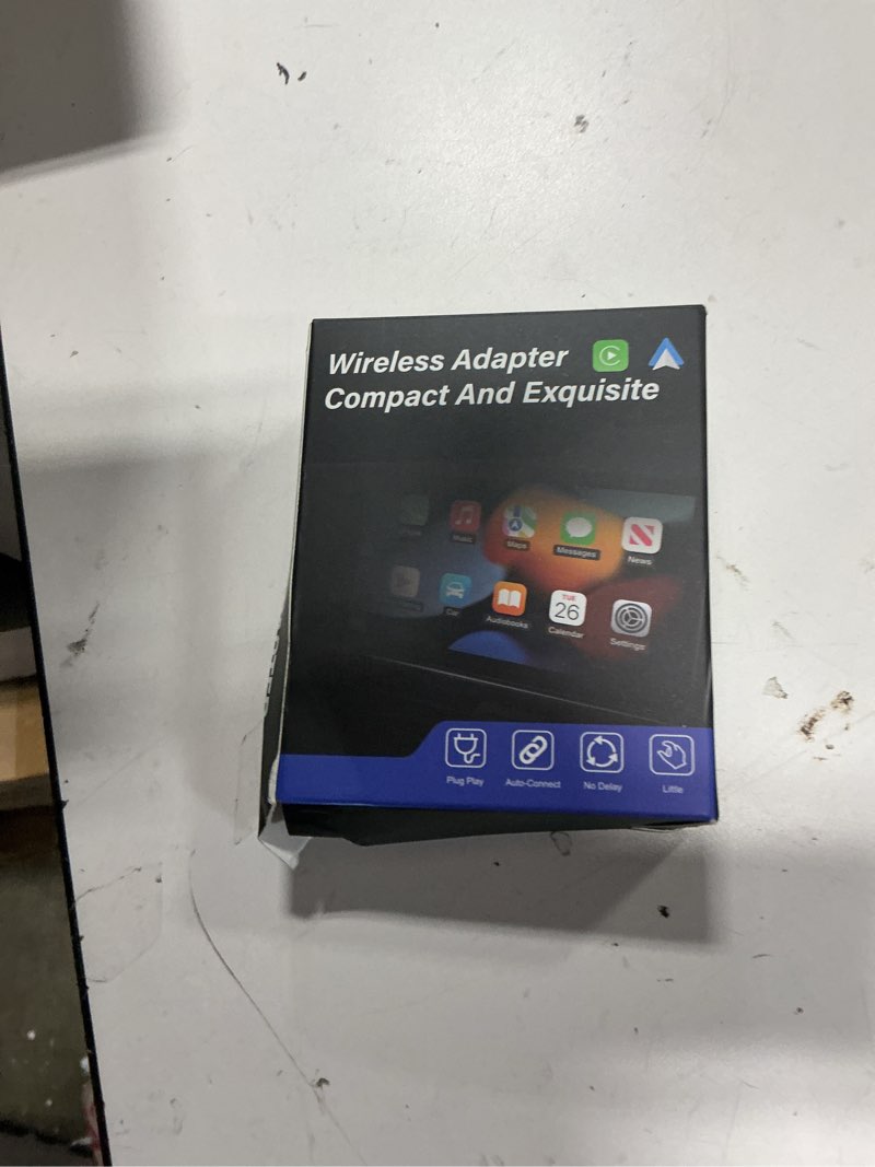Condition photo showing New/Like New for 2026 aimoon mini wireless carplay adapter upgrade wired to wireless for carplay & android auto plug and play fast auto-reconnect stable control zero delay car play for iphone ios 10+ android 11+