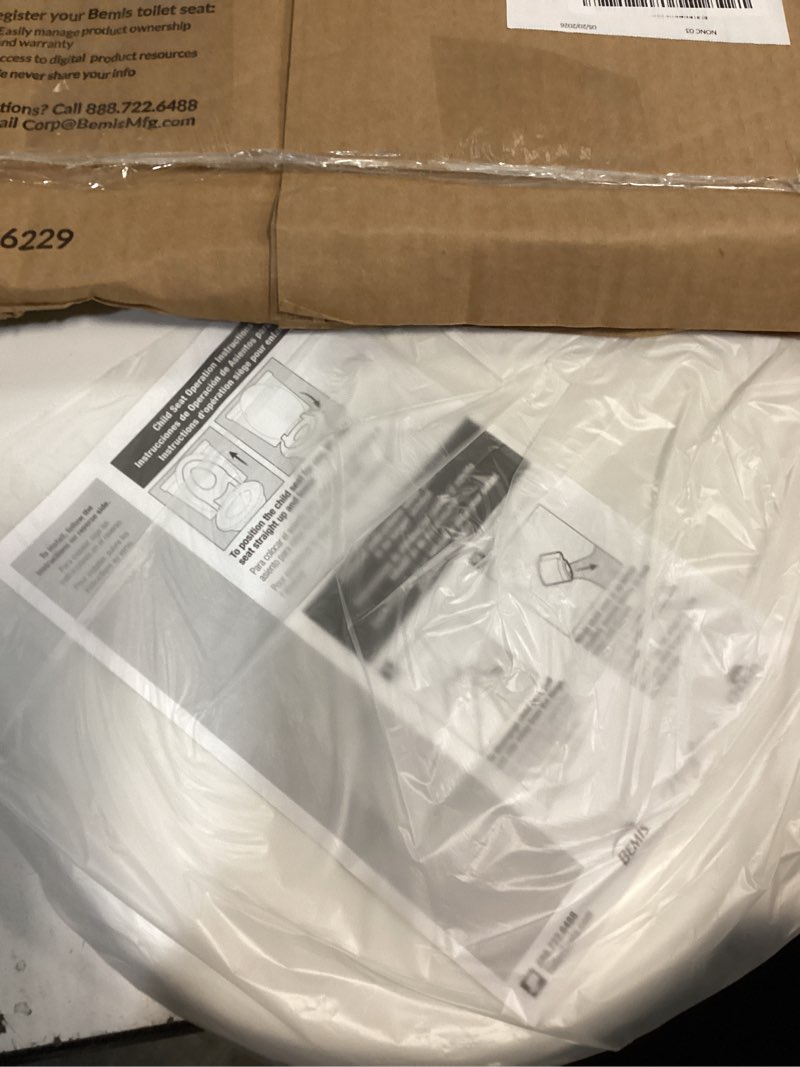 Condition photo showing Good Condition for little2big toilet seat with built-in toddler potty training seat, slow close, easy to install, made in usa, elongated, white