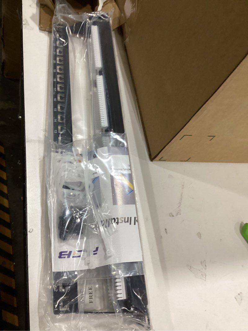 Condition photo showing New/Like New for fgb 24-port cat6 patch panel, 1u 19" rackmount or wall mount rj45 ethernet patch panel for gigabit networks cat6 - 24 port