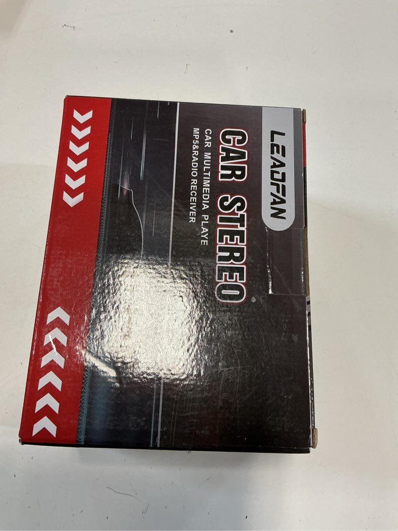 Condition photo showing New/Like New for Leadfan Double Din Car Stereo Radio Support Apple Carplay&Android Auto, 7inch HD Touchscreen Double Din Radio with Bluetooth, Car Audio Receivers, Camera, MirrorLink, FM Radio, 2 USB/TF/AUX/Subwoofer Double Din Wired Carplay&Android Auto