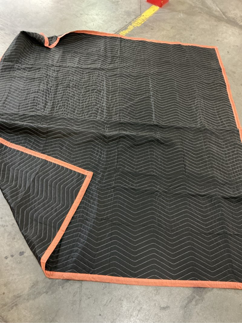 Condition photo showing As Is for amazon basics moving blankets, 72" x 80", pack of 6, black 72-inch by 80-inch