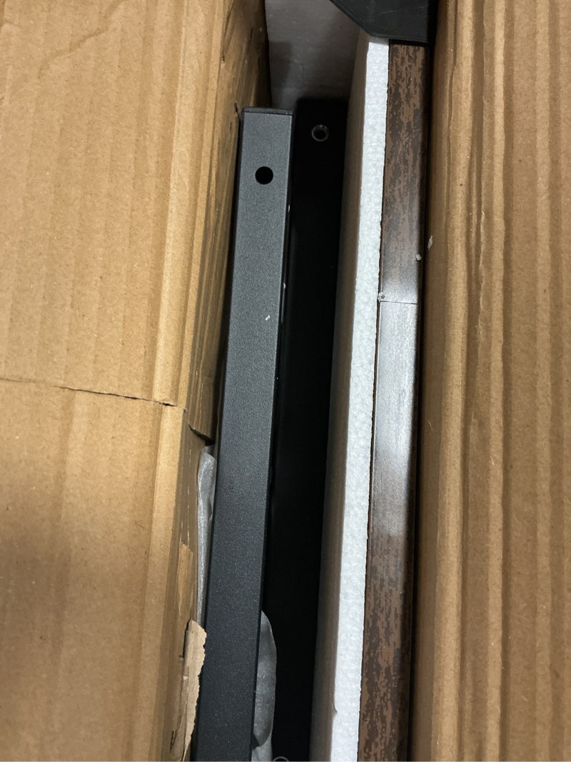 Condition photo showing As Is for (Incomplete)Standing Desk Adjustable Height, Mobile Stand Up Desks with Wheels Small Computer Desks Rolling Desk, Portable Laptop Desks Rustic Standing Table Sit Stand Home Office Desks 16\\\"x31.5\\\" Height 27\\\"-43.5\\\"