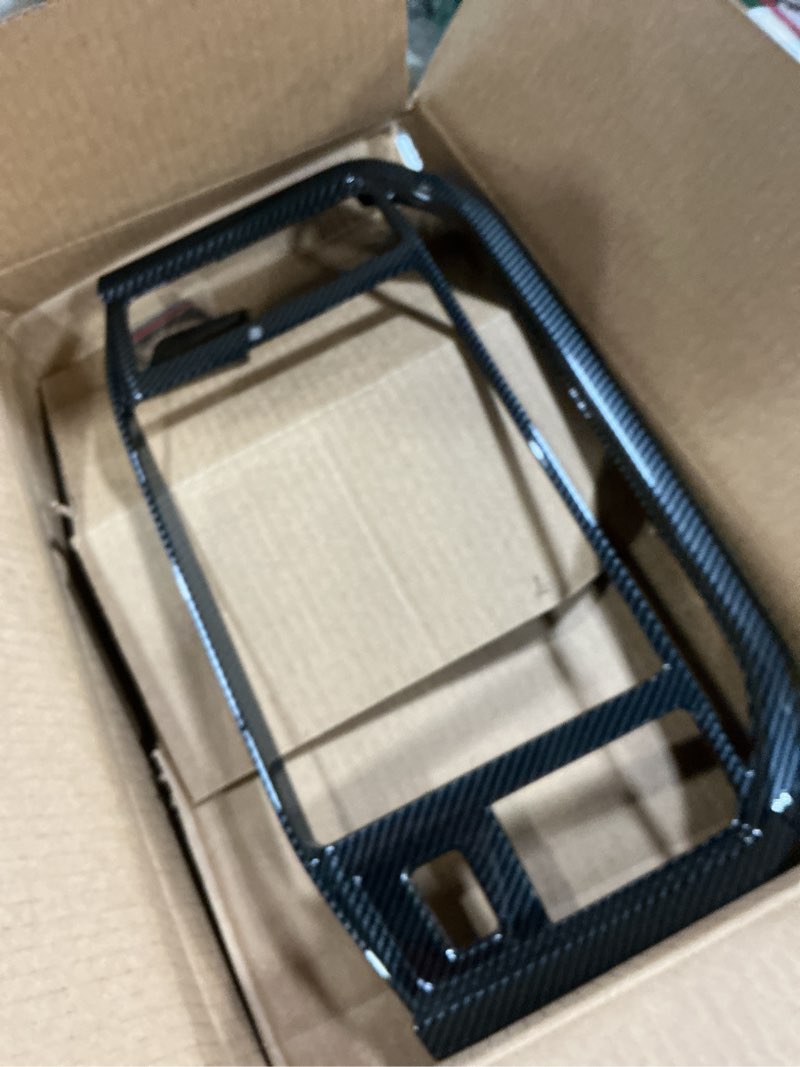 Condition photo showing Good Condition for toworldit carbon fiber abs interior center console dashboard decorative kit trim cover compatible with ford f150 2022+ (central control navigation panel frame trim cover)