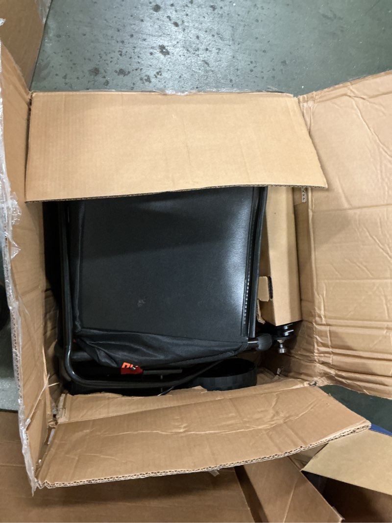 Condition photo showing As Is for 16-Inch 15.5 Amp 2-in-1 Electric Dethatcher and Scarifier with 14.5-Gallon Removable Thatch Collection Bag, Lawn Dethatcher with 5-Position Adjustment, Quick-Fold, Keeps Lawn Healthy - Orange