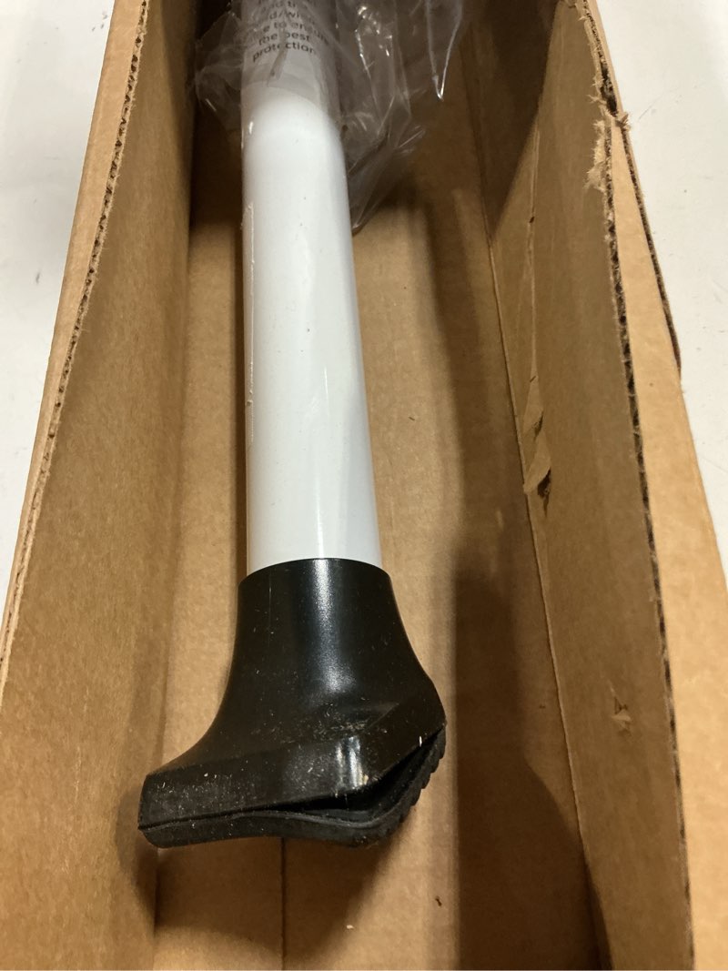 Condition photo showing As Is for AceMining Upgraded Door Security Bar & Sliding Patio Bar, Heavy Duty Stoppers Adjustable Jammer for Home, Apartment, Travel (1 Pack,White) 1 Pack White