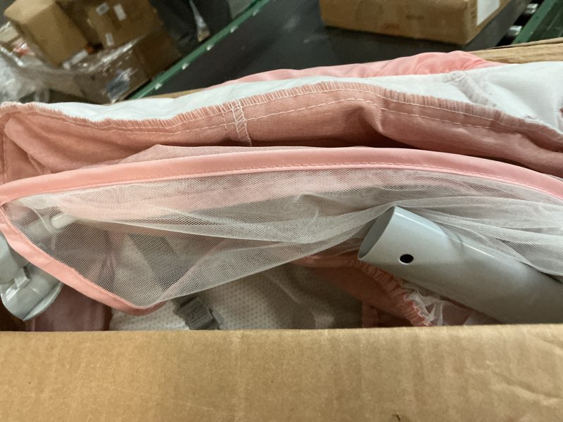 Condition photo showing Good Condition for Electric Baby Swing for Infants to Toddler, Portable Swing Rocker with 5 Point Harness, 5 Sway Speed, Bluetooth,12 Preset Lullabies with Remote Control, Infant Swing for Baby Boys & Girls, Pink 