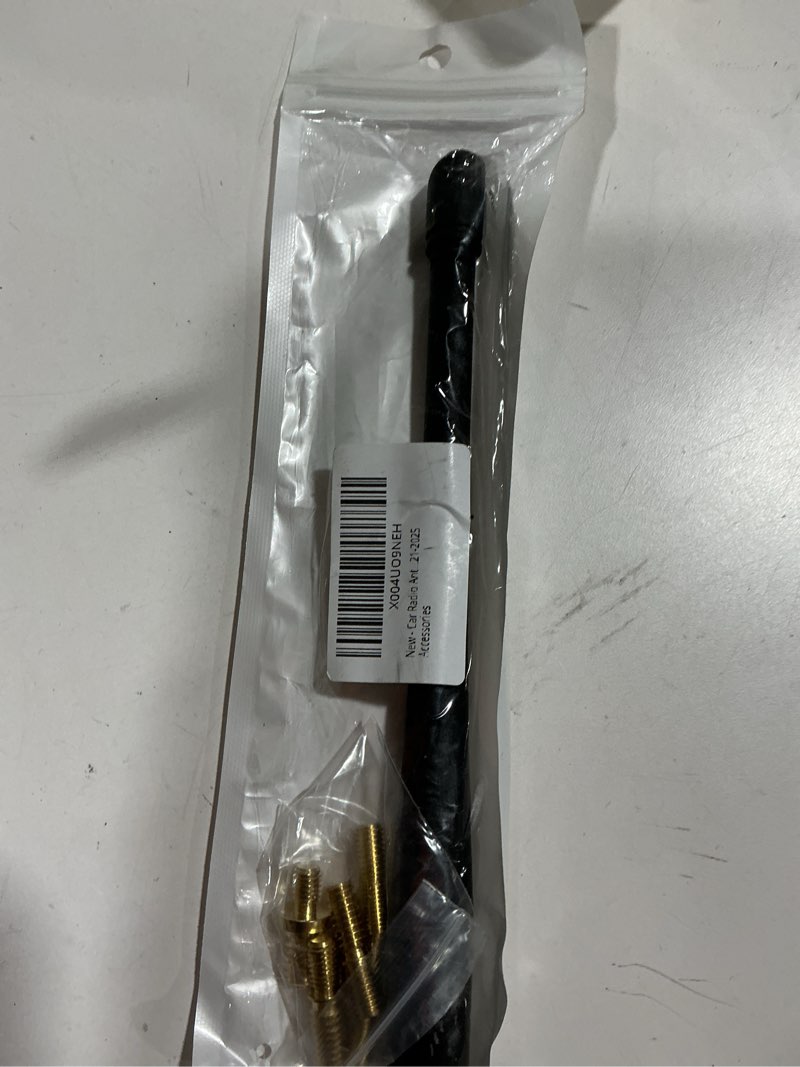 Condition photo showing As Is for Car Radio Antenna 7Inches Short Rubber Replacement with Internal Copper Coil for Enhanced AM/FM Reception, Wash Proof, Easy Install for 2009-2025 & Bronco 2021-2025 Accessories