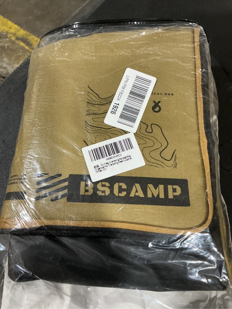 Condition photo showing Good Condition for Tactical Camping Storage Bag 42L Extra-Large Capacity Waterproof Oxford Cloth Organizer Ideal for Travel, Outdoor Adventures Home Use and More Khaki-01