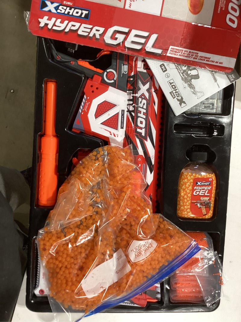 Condition photo showing Good Condition for XSHOT Hyper Gel HPG-700 Blaster, Semi and Fully Automatic Gel Blaster & 20,000 Hyper Gel Pellets, 700 Capacity Mag, Eyewear, Ages 14 & Up by ZURU