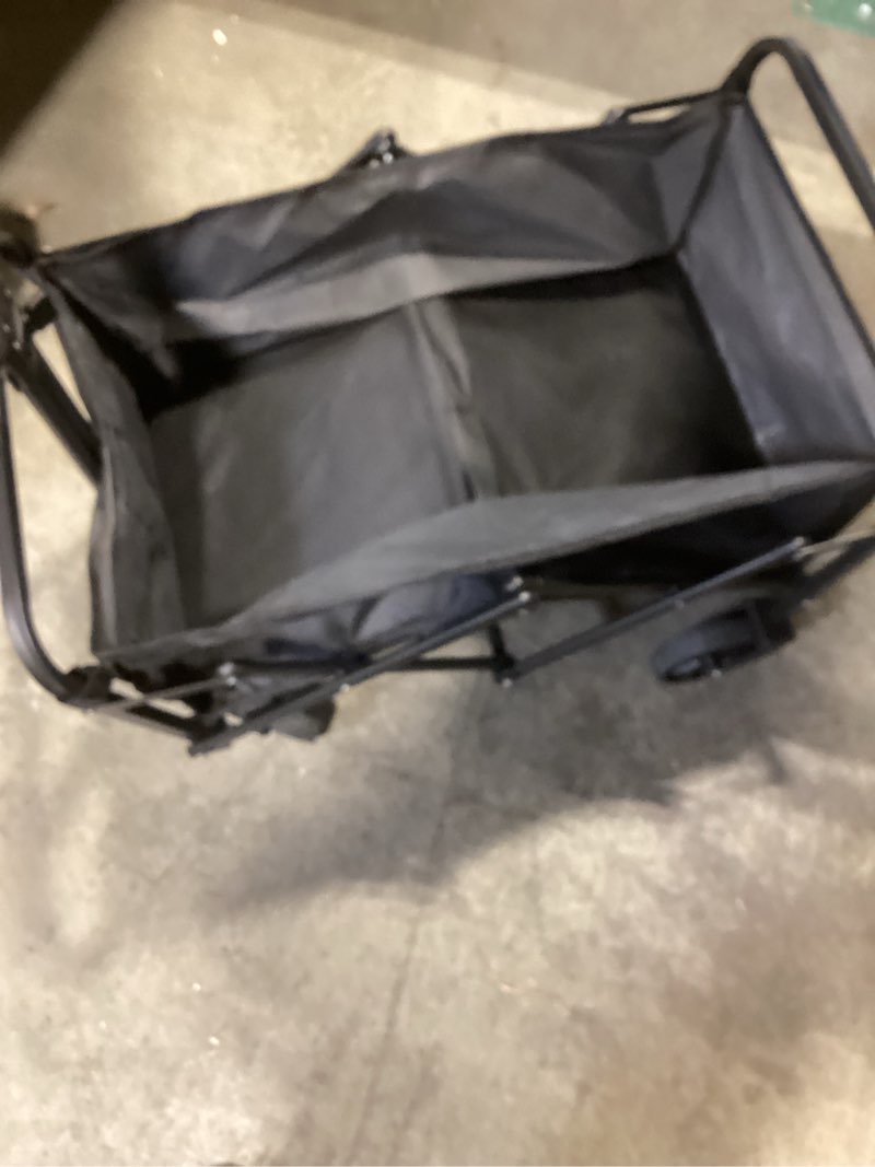 Condition photo showing New/Like New for Wagons Carts Foldable, Collapsible Wagon, Foldable Wagon Cart with Wheels, Folding Wagons for Beach Camp Sports Garden, 2 Cup Holders/Lightweight Portable/Black/360 LBS