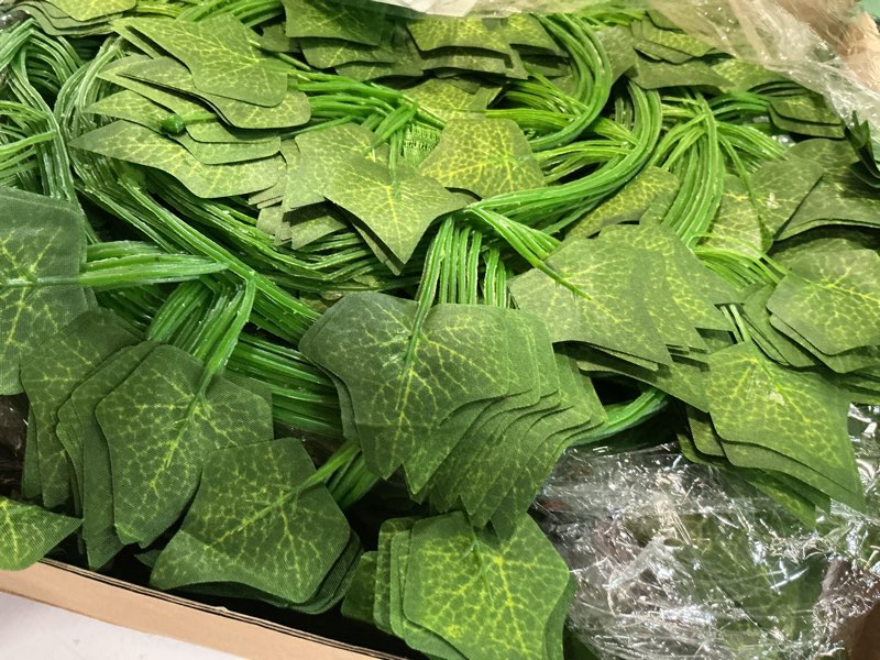 Condition photo showing New/Like New for comtelek fake vines for room decor 96pcs artificial ivy garland with clip 672ft green flowers hanging plants faux greenery leaves bedroom aesthetic decor for home garden wall wedding 672ft 96 pack