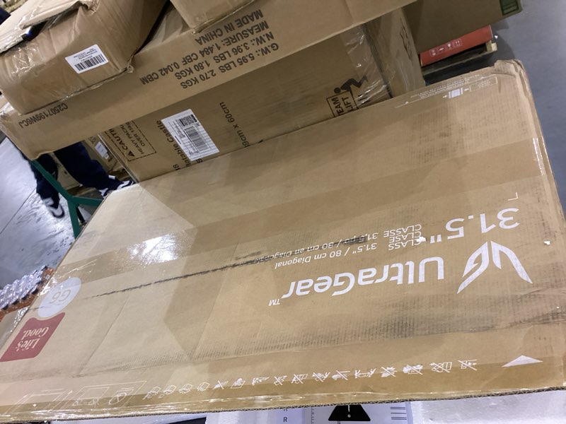 Condition photo showing As Is for LG 32G600A-B 32-inch Ultragear QHD (2560 x 1440) Curved Gaming Monitor, 180Hz, 1ms, AMD FreeSync, HD