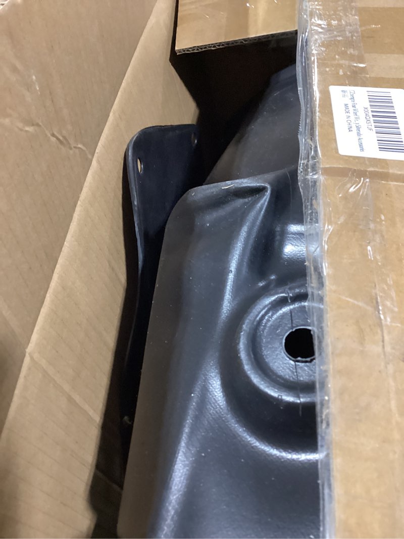 Condition photo showing As Is for rear wheel well guard compatible with 2019-2026 chevy silverado 1500 rear wheel well liners tire inner fenders replacement for 2019-2026 chevy silverado accessories