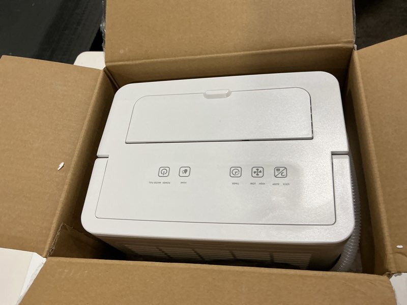 Condition photo showing Good Condition for KNKA 1600 sq.ft Dehumidifier for Basement, 21 Pint Dehumidifiers for Home with Drain Hose, Continuous Drainage, Washable Filter, Intelligent Humidistat for Bedroom, Bathroom, Large Room Max 21 Pints