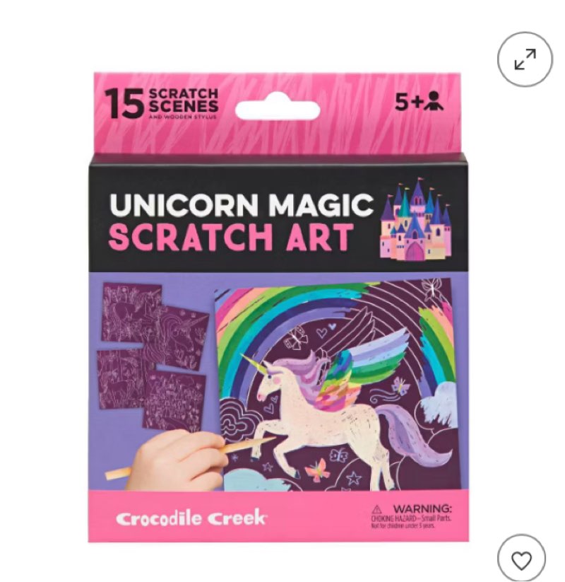 Crocodile Creek Scratch Art Unicorn Magic; Crocodile Creek Scratch Art Summer Fun ( 12 pc multi-Design) 