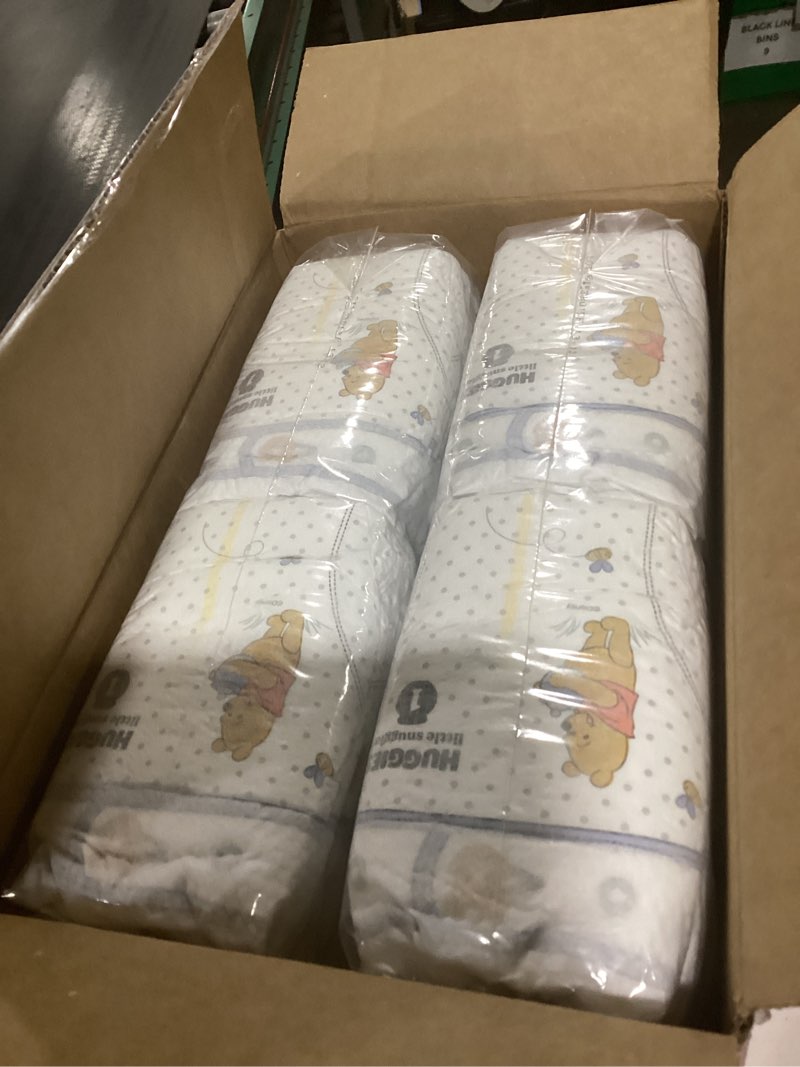 Condition photo showing Good Condition for Huggies Size 1 Diapers, Little Snugglers Baby Diapers, Size 1 (8-14 lbs), 96 Count, Packaging May Vary Size 1 96