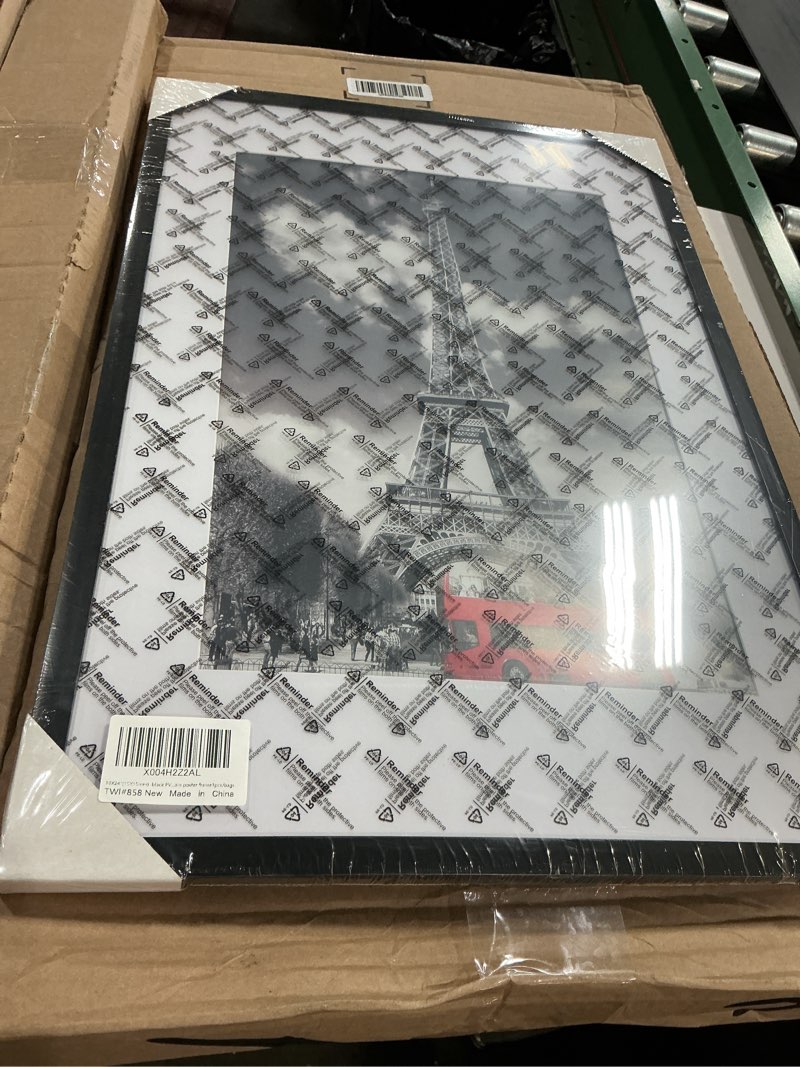 Condition photo showing New/Like New for TWING 4x4 Frames, Black Square Picture Frames with Mat and Horizontal/Vertical Tabletop Frame for Gallery Wall Decor Display, Ideal Gift to Family and Friends,1 Pack Black 4x4