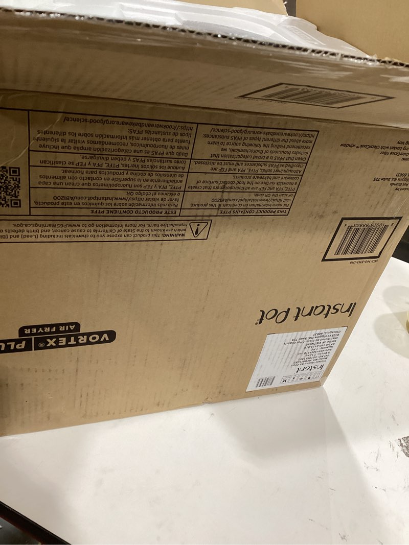 Condition photo showing Good Condition for Instant Pot Vortex Plus 6QT Air Fryer with Odor Erase Technology,6-in-1 Functions that Crisps,Roasts, Broils,Dehydrates, Bakes & Reheats, 100+In-App Recipes, from the Makers of Instant Pot,1700W,Black Vortex Plus 6 Qt