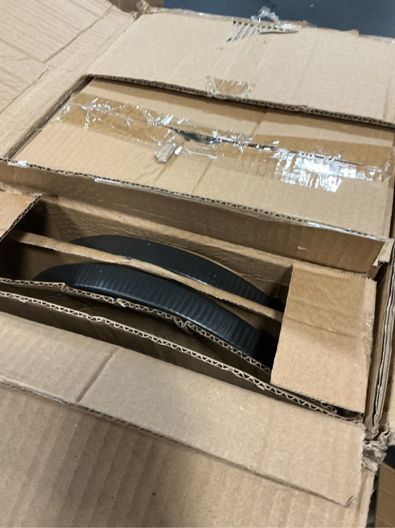 Condition photo showing New/Like New for (lava rock black)square house 16 piece dinnerware set key west - plates, bowls, and mugs set for 4 - chip and scratch