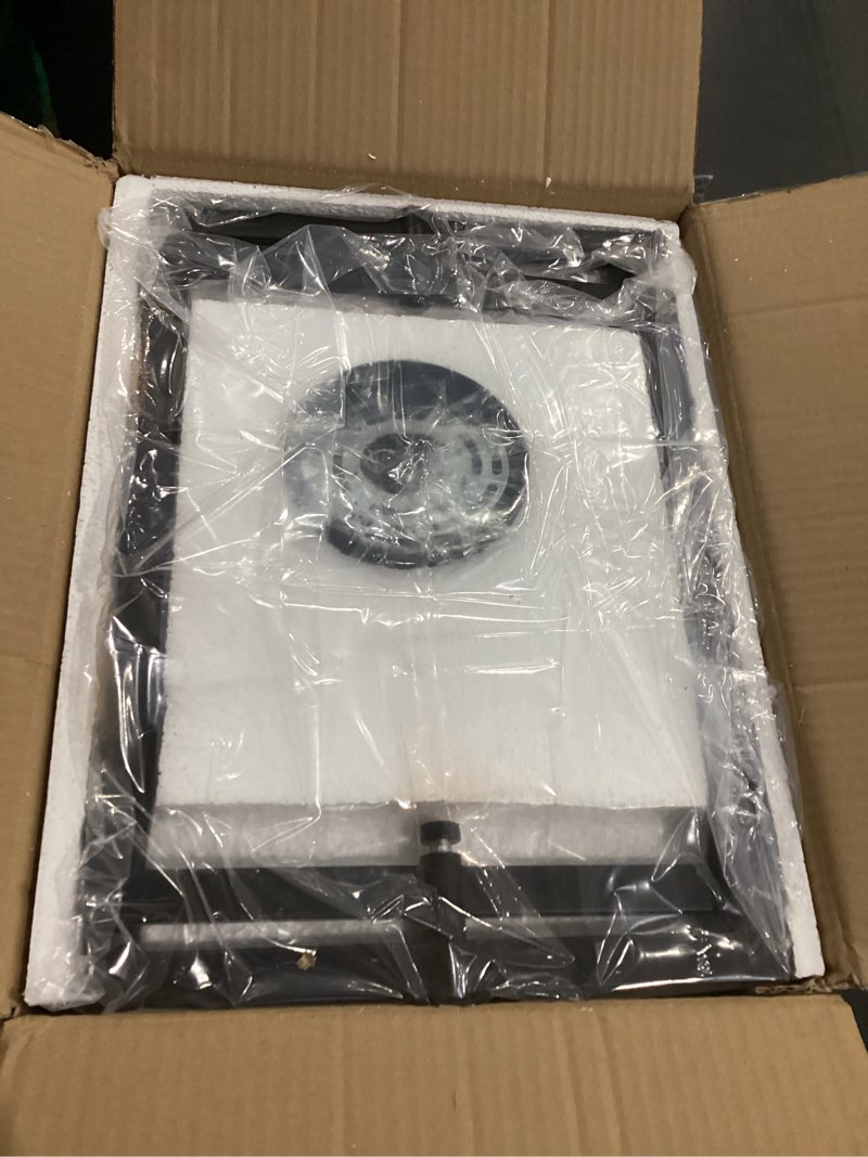 Condition photo showing New/Like New for Modern Black Chandelier Rectangle Industrial Chandeliers Dining Room Hanging Pendant Light Fixtures for Kitchen Island Living Room Bedroom Foyer Height Adjustable Black 12.59 Inch