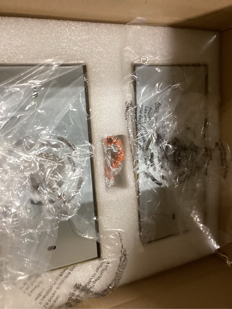 Condition photo showing New/Like New for Champagne Brass Bathroom Wall Sconce - Set of 2 Modern Gold Light Sconces - Clear Glass Tube Vanity Lights - Vertical or Horizontal Mounted Dimmable Lighting Fixtures for Indoor Living Room Hallway Elegant Gold 2 Pack