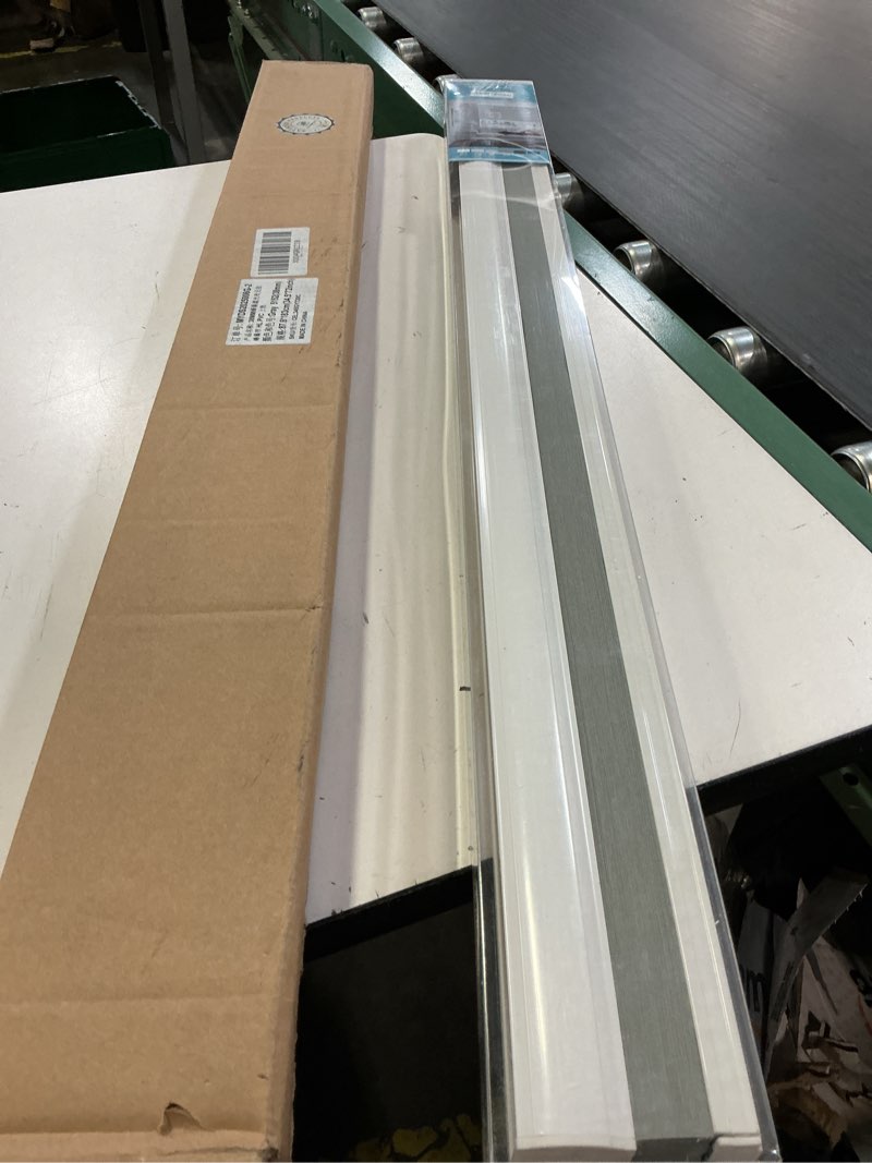 Condition photo showing New/Like New for changshade cordless cellular shades, blackout honeycomb shades for windows, room darkening pleated blinds, easy to install for indoor windows and french doors, 34.5" w x 72" h, grey blackout-grey 34.5"w x 72"h