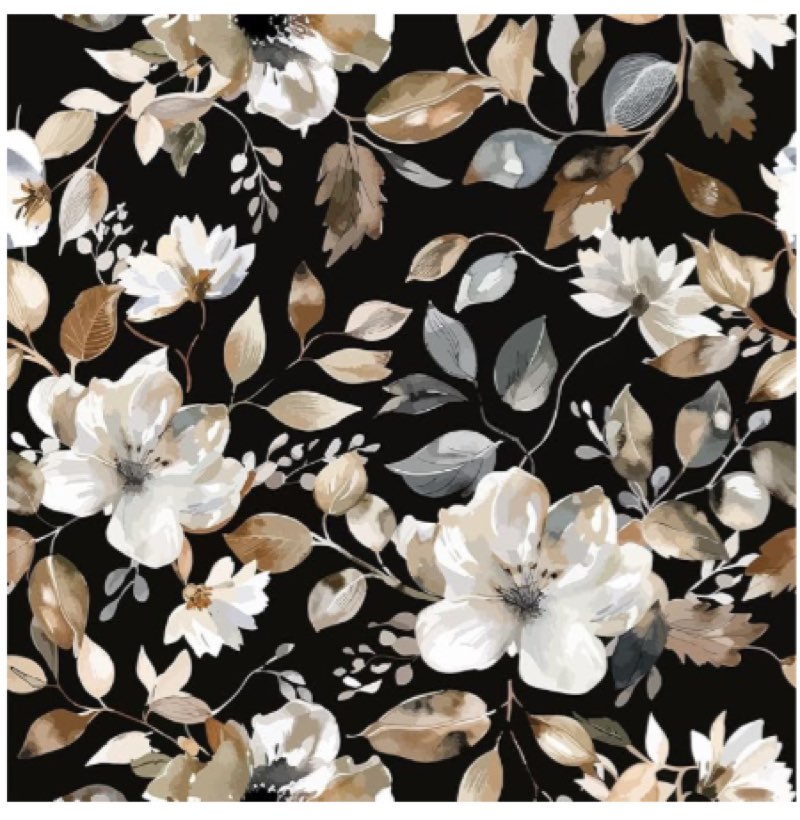 (4 PACK) Hopepak 16.1''x394'' Floral Peel and Stick Wallpaper Modern Contact Paper Removable Self Adhesive Floral 