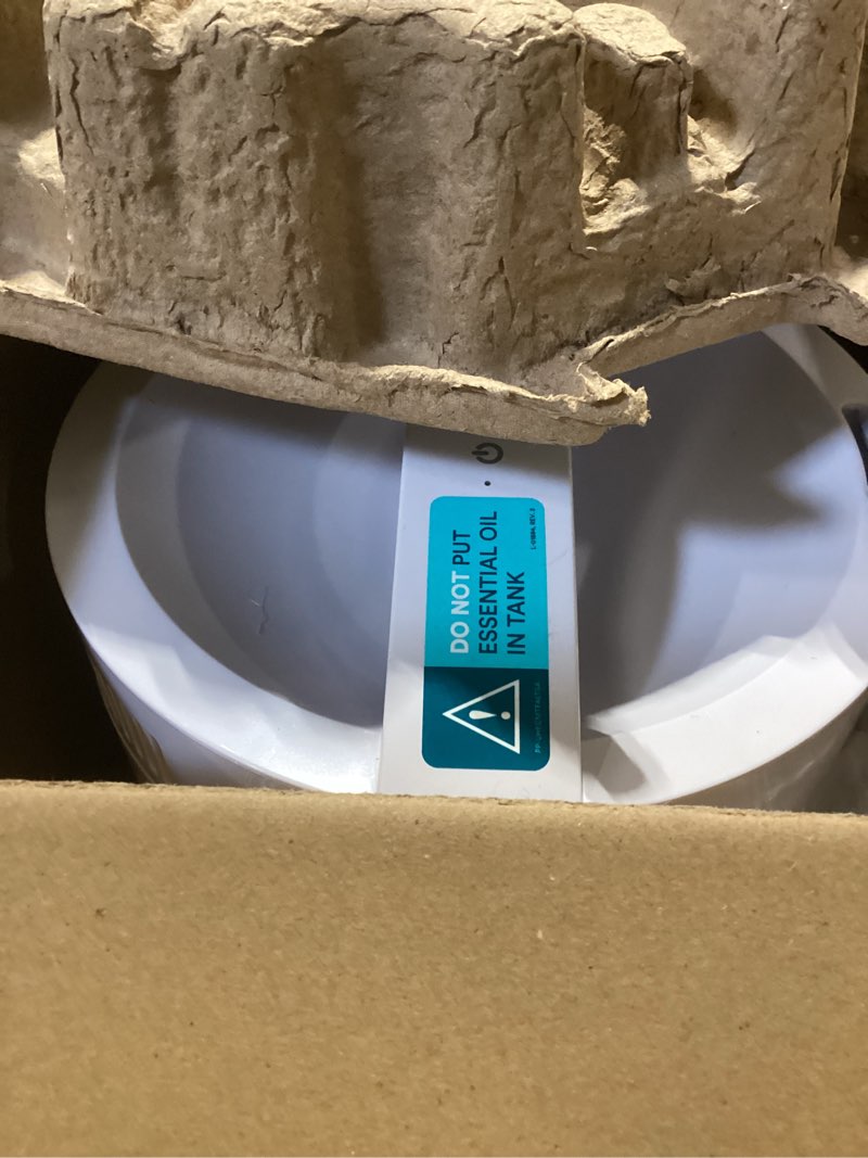 Condition photo showing As Is for homedics total comfort uv-c ultrasonic room humidifier  .97 gallon  coverage area: 278 ft