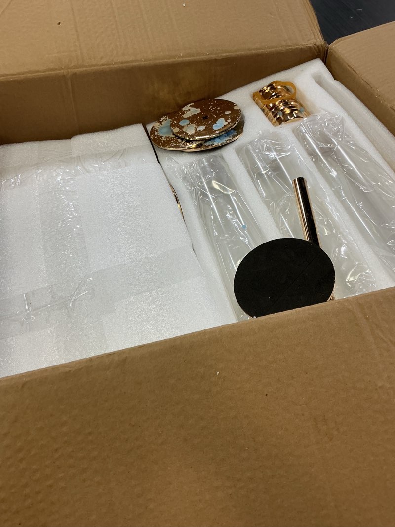 Condition photo showing Good Condition for nuptio candle holders for table centerpiece: 18 pcs 23.6 & 21.7 & 19.7 in tall gold hurricane candlesticks holder with glass cylinder cover bulk taper candles sticks stand for thanksgiving party decor 23.6 & 21.7 & 19.7 in 18