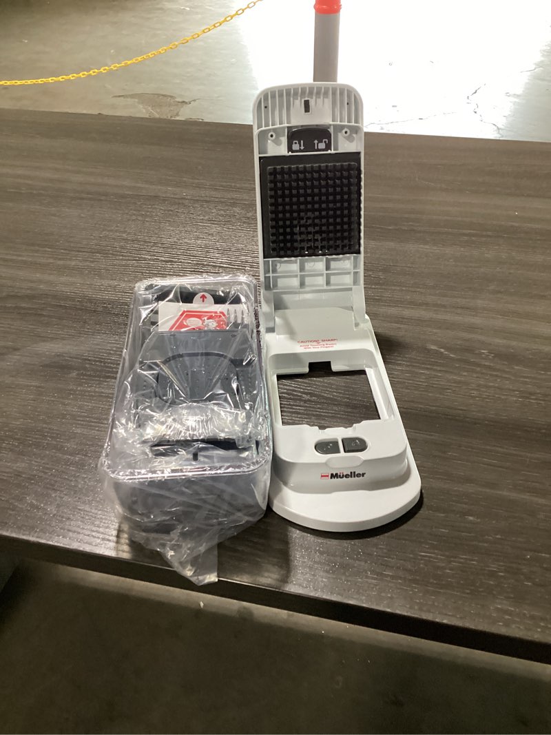 Condition photo showing Good Condition for mueller the real original pro chopper since 2013 vegetable chopper mandoline slicer, 8 blade food veggie chopper onion vegetable cutter with container, kitchen gadgets & essentials, (10 in 1) 8 blade white sand/gray