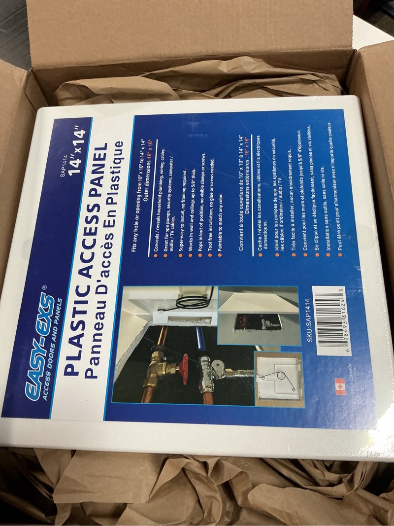 Condition photo showing Good Condition for Access Panels Spring-Fit 14"x14" (External 16"x16") Square (SAP1414) for Drywall, celing, Electrical, Plumbing Hole Covers 14"x14" - 1 Pcs