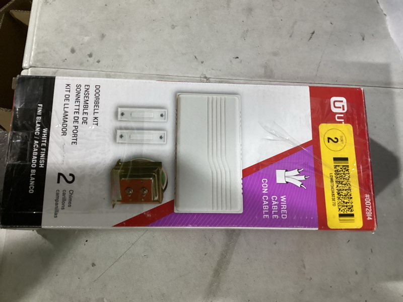 Condition photo showing Good Condition for utilitech white wired doorbell kit