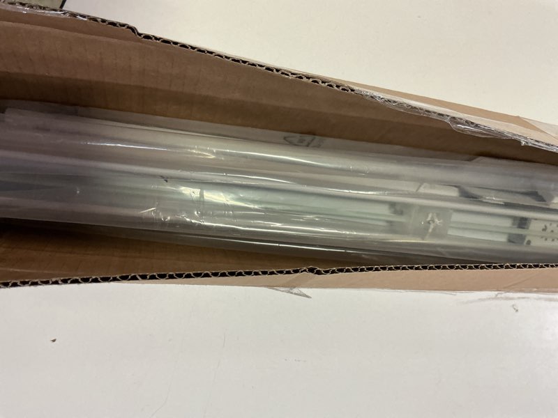 Condition photo showing Good Condition for No Tools No Drill Cordless Mini Blinds, 100% Privacy L-Shaped Blades 1" Vinyl Blinds for Indoor Windows, for Windows Size (31" W × 36" H) Color (White)