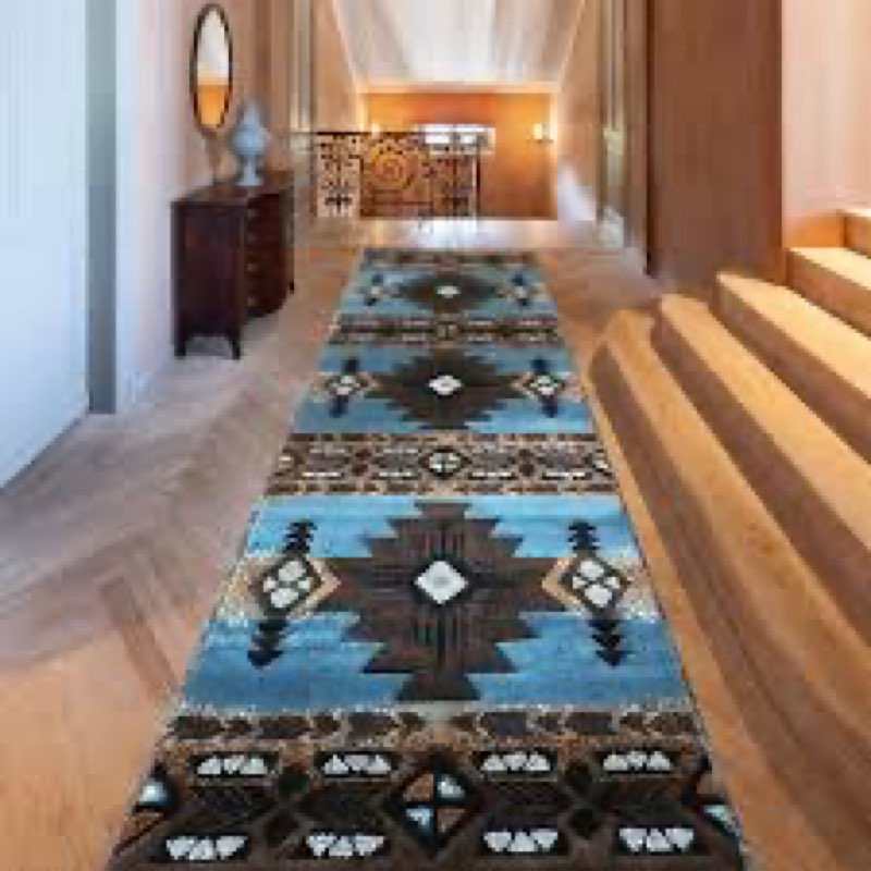 Similar to stock photo *YHSF South West Native American Area Rug C318 - Easy Clean, Thick, Soft, Durable Native Tribal Ameri