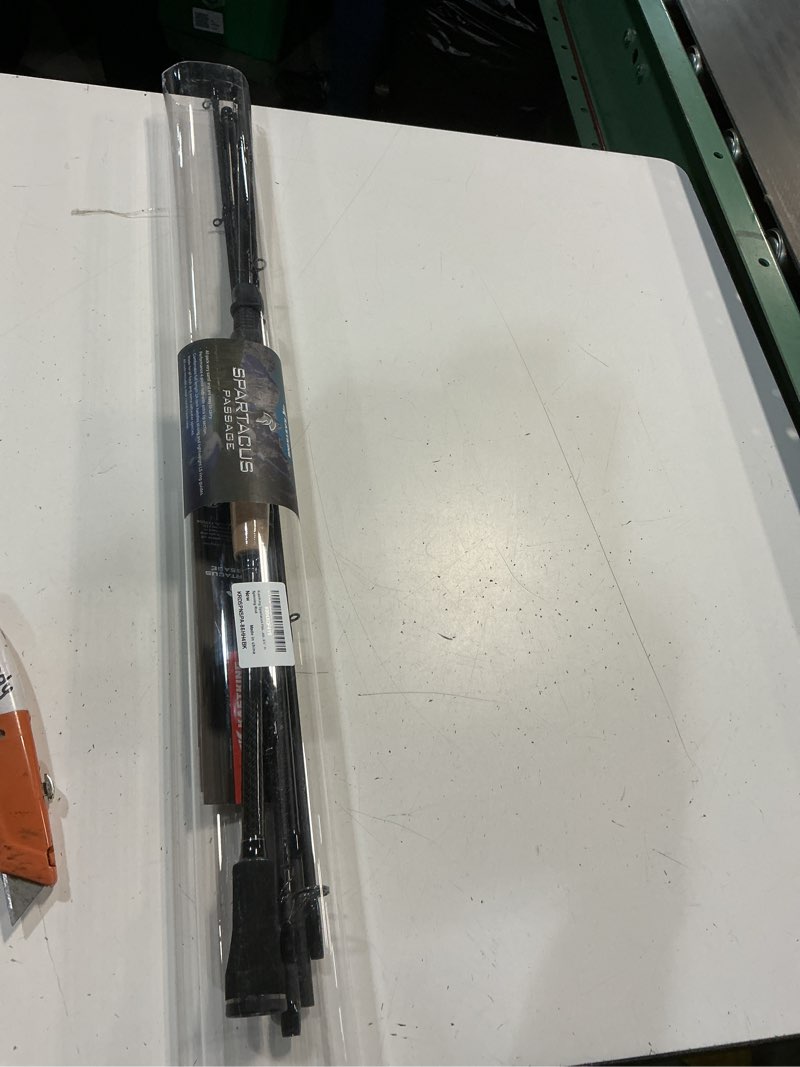 Condition photo showing As Is for kastking spartacus ii twin-tip fishing rod and reel combo, spinning & casting combo, fishing poles and reels combo, kastflex im6 graphite blanks, 2-piece rods with extra tip spin-6'8'' m-2000 reel (2 pcs+ extra tip)