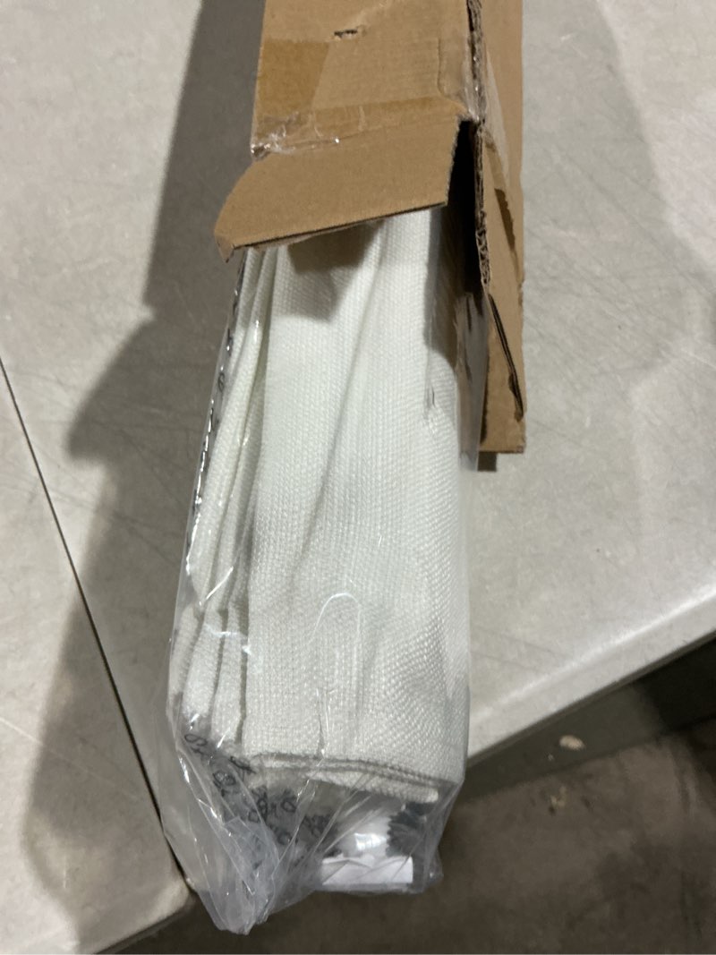 Condition photo showing Good Condition for LazBlinds No Drill Roman Shades for Windows, Cordless Light Filtering Window Shades with UV Protection, Polyester Fabric for Bedroom & Living Room, 30" W x 64" H, Off White Light Filtering - Off White 30"W x 64"H