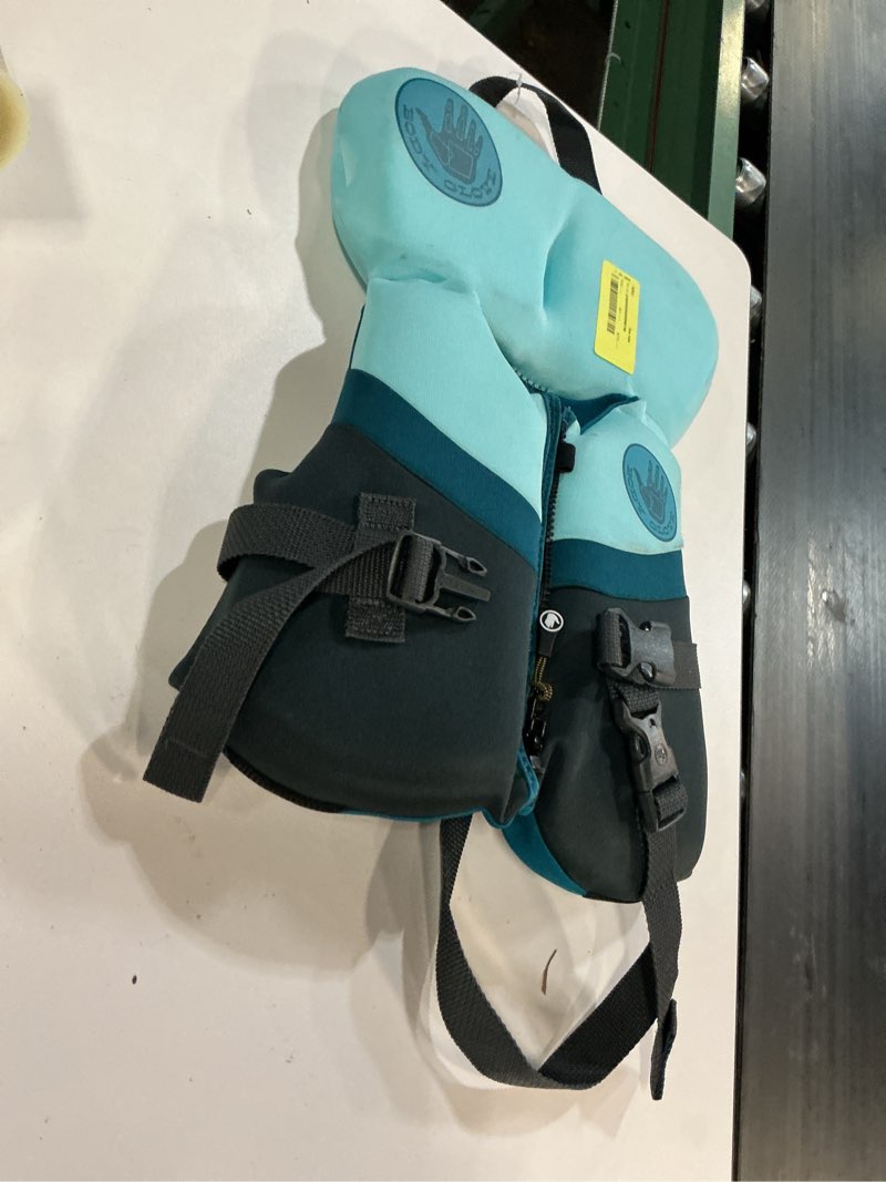 Condition photo showing As Is for body glove infant's neoprene pfd life jacket and vest, boy, 20-30 lbs., blue