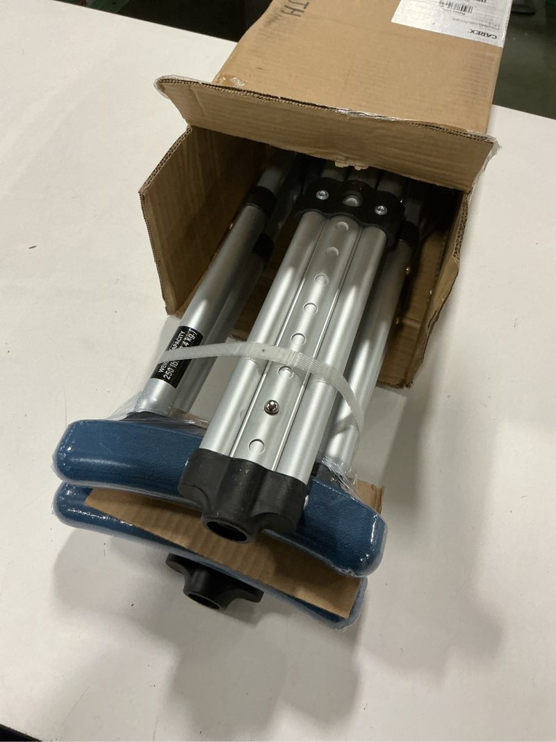 Condition photo showing Good Condition for Carex Folding Aluminum Under Arm Crutches for Adults 4'11" to 6'1", 2 Lightweight Crutches Included, Universal for Walking, Walking Aid for Kids, Adults & Seniors, Includes Padded Underarm Cushions