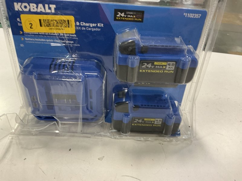 Condition photo showing Good Condition for Kobalt 24V Power Tool Charger with Batteries for Kobalt Tools