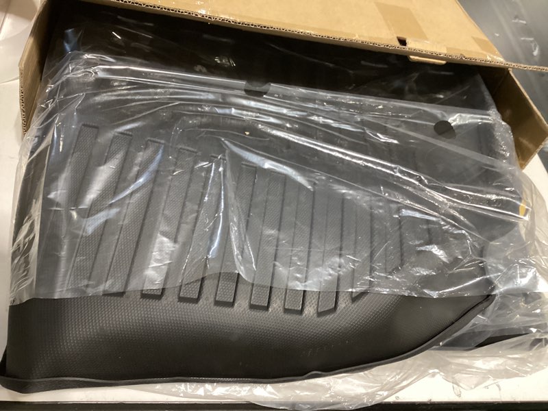 Condition photo showing Good Condition for powoq 7 seats floor mat compatible with 2013-2020 nissan pathfinder cargo mat 13 infiniti jx35 floor liner 14-20 infiniti qx60 tpe cargo liner replacement for 2013-2020 pathfinder accessories 2nd backrest mat+cargo mat+floor mat