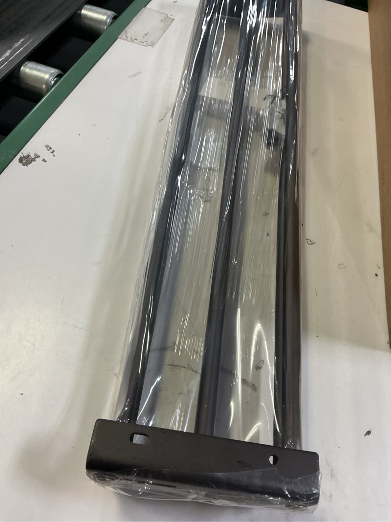 Condition photo showing New/Like New for mDesign Steel Wall Mount Accordion Expandable Retractable Clothes Air Drying Rack - 8 Bars for Hanging Garments - Mounted Organizer for Laundry/Utility Room, Bathroom, Garage, Bardo Collection, Bronze