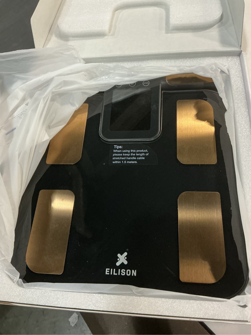 Condition photo showing Good Condition for EILISON Smart Scale for Body Weight: 8-Electrode Precision Digital Bathroom Scale for Fat BMI 32 Muscle Body Composition Analyzer, Highly Accurate Weighing Machine, 400lbs (8 Electrode Grey)