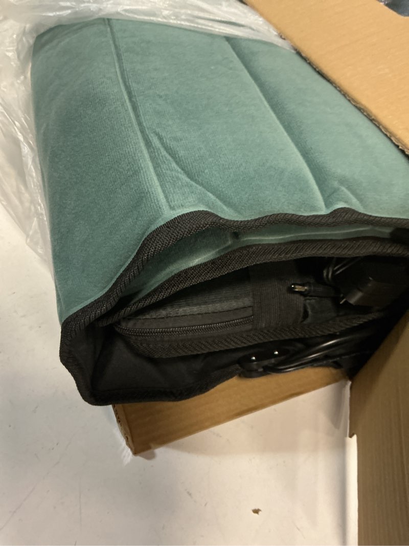 Condition photo showing New/Like New for full body massage mat with heat, detachable massager pad deep tissue pain relief,10 vibrating motors and 9 speed settings for relaxation at home or office standard - without foot massager