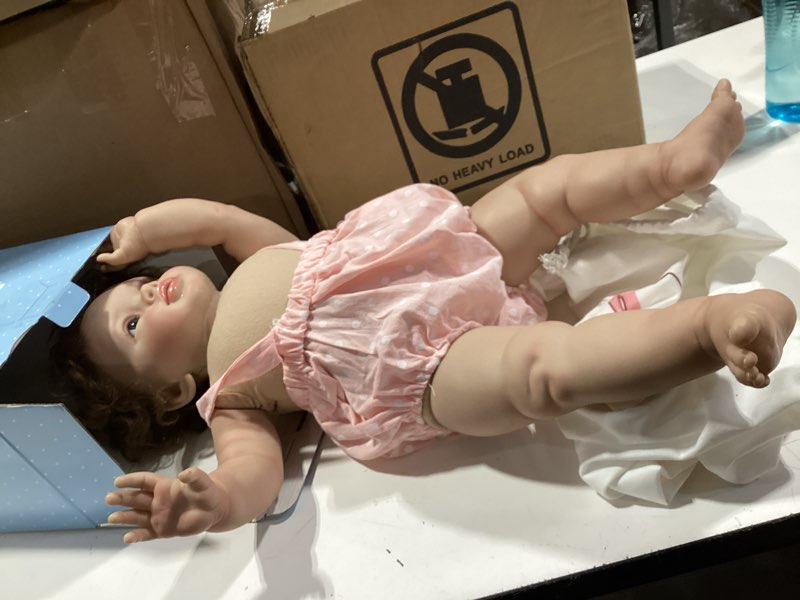 Condition photo showing Good Condition for kawayii 26 inch reborn toddler baby doll princess girl realistic newborn doll silicone soft vinyl real looking reborn baby doll toy lifelike set for kids age 3+… pippa