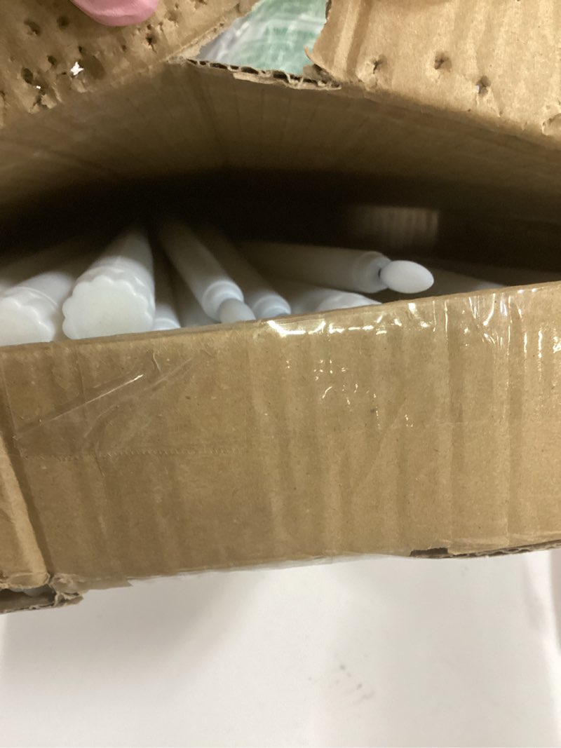 Condition photo showing New/Like New for Baquler 50 Pcs 12.4 Inch Flameless Taper Candles Battery Operated Taper Candles Bulk LED Flickering Flameless Candlesticks Realistic Candle Lights for Home Dinner Wedding Church Christmas Decor 12.4 Inch 50